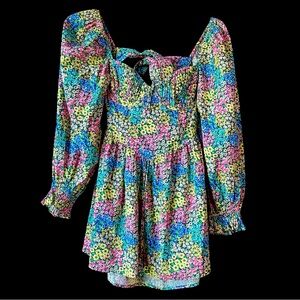 For Love & Lemons Ruth Floral Mini Dress